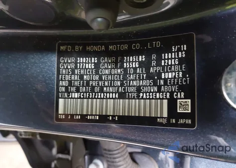 2018 Honda Civic Ex-T z USA, uszkodzony, nr VIN JHMFC1F37JX020004